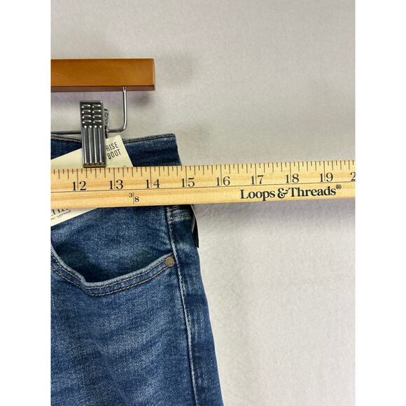 A.n.a Vintage Low Rise Bootcut Dark Wash Jeans - Size 2 Denim Normcore Classic - Picture 8 of 9